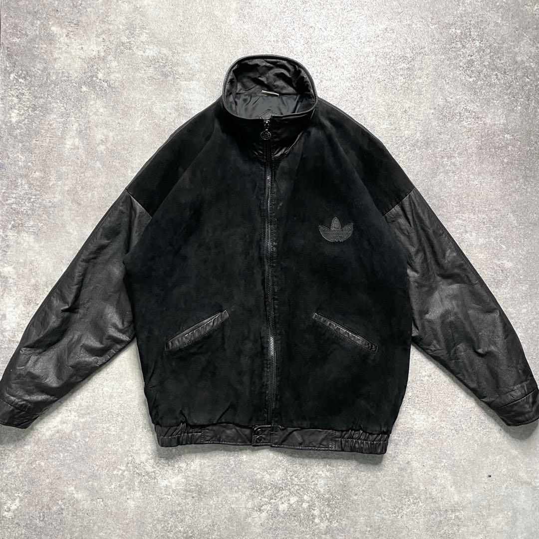 激渋 80s adidas RUN DMC レザートラックジャケット】 - メルカリ
