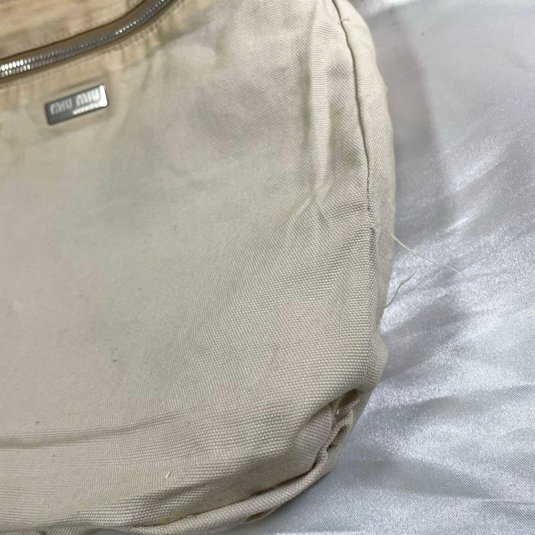 アーカイブ　miu miu ミュウミュウ　レザーナイロン　ショルダーバッグ