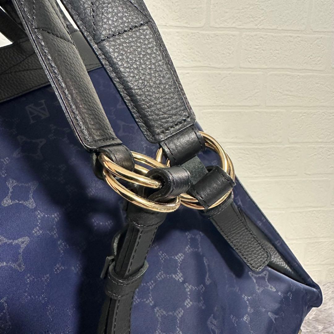 極美品　アタオ　ATAO リュック　バックパック　マッシュルーム　ネイビー　黒