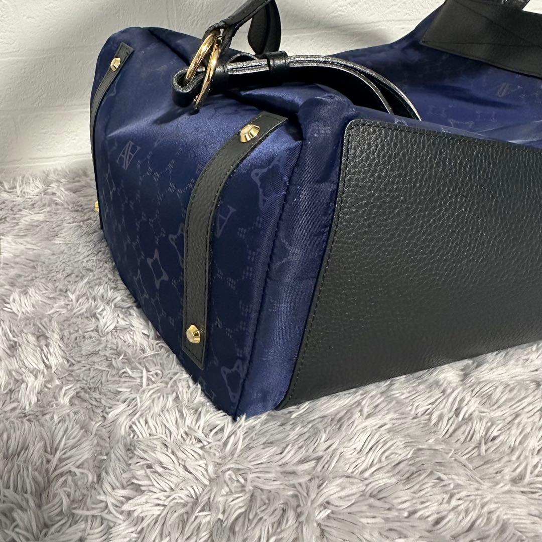 極美品　アタオ　ATAO リュック　バックパック　マッシュルーム　ネイビー　黒