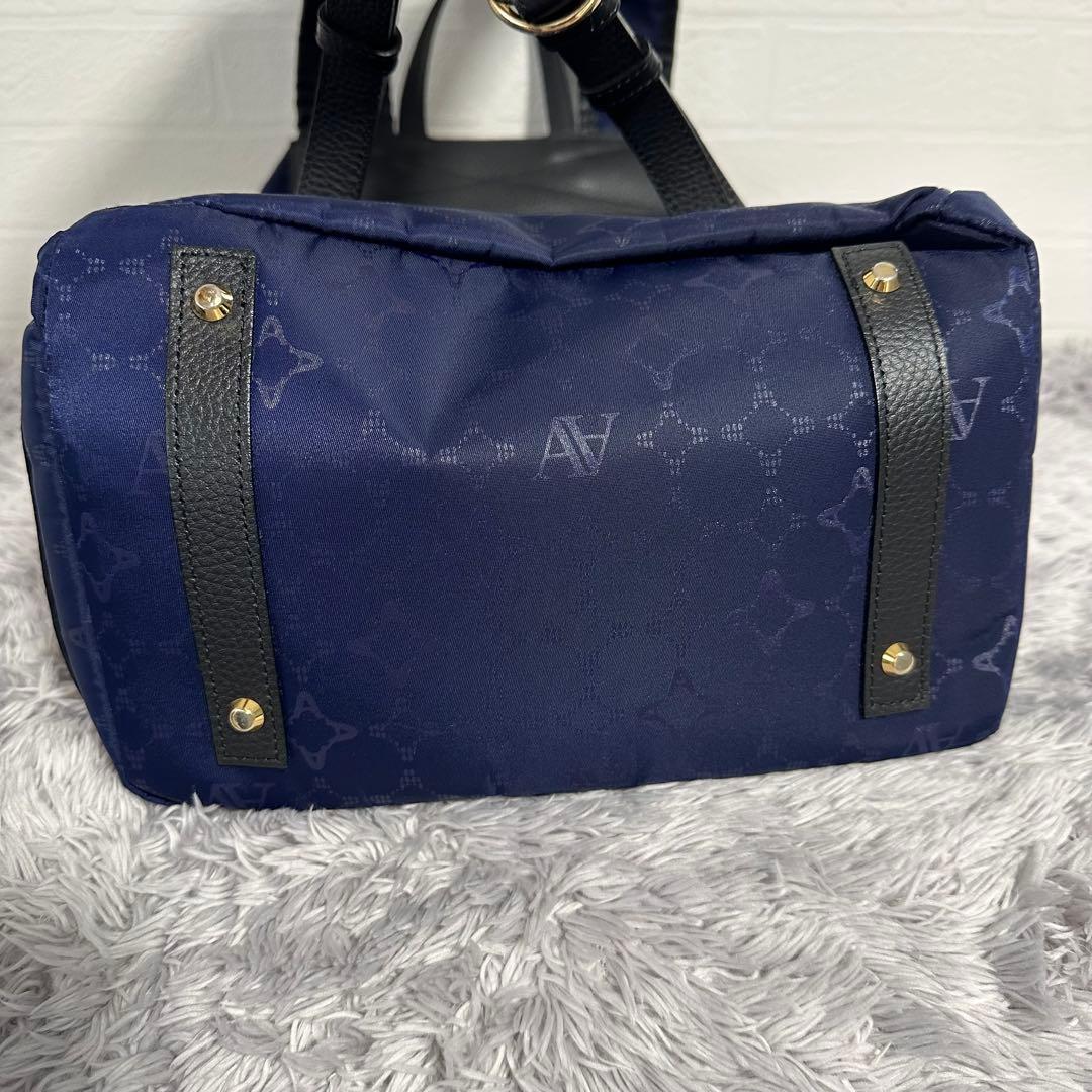 極美品　アタオ　ATAO リュック　バックパック　マッシュルーム　ネイビー　黒