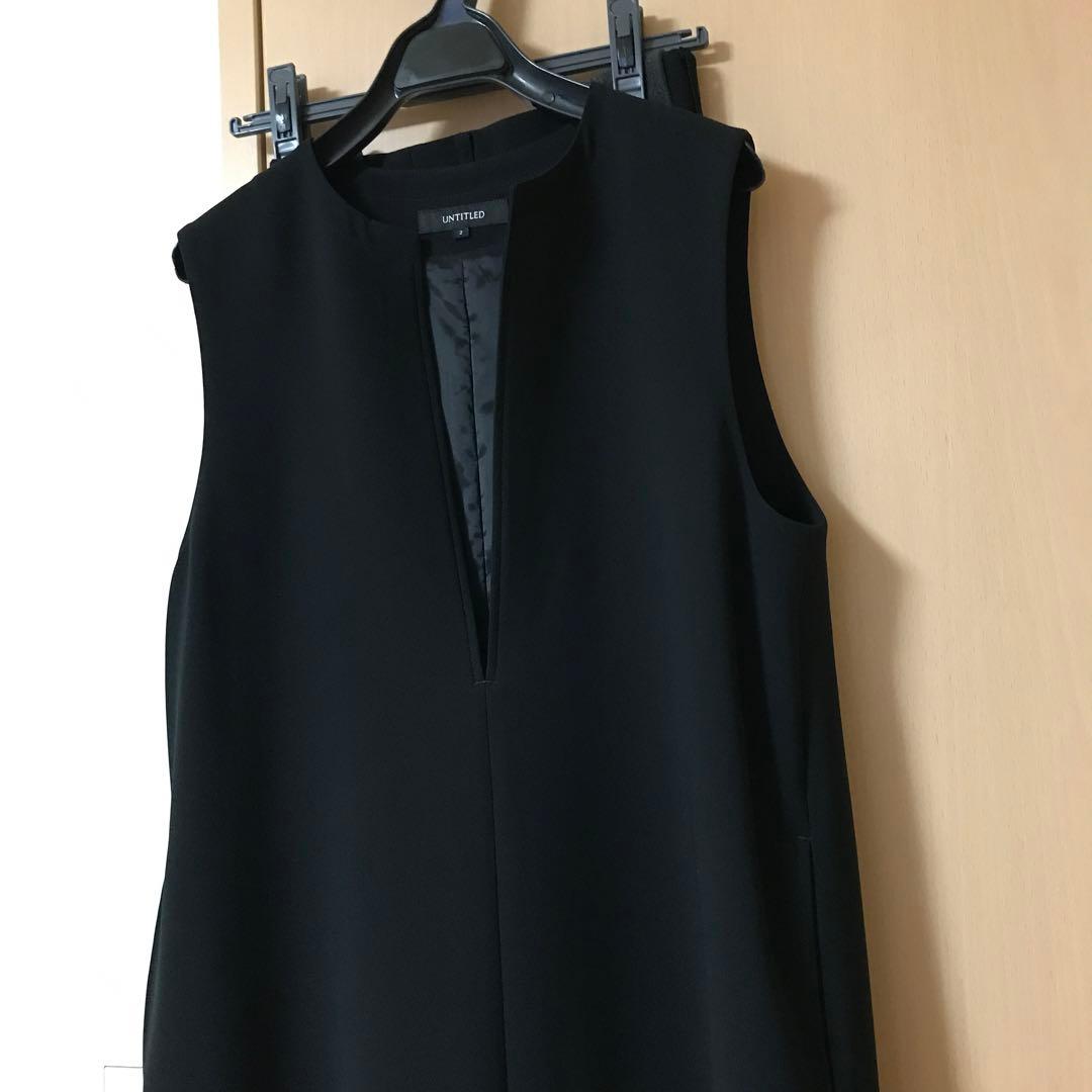 UNTITLED ミニマル サックワンピース　シャツ　パンツ　3点セット