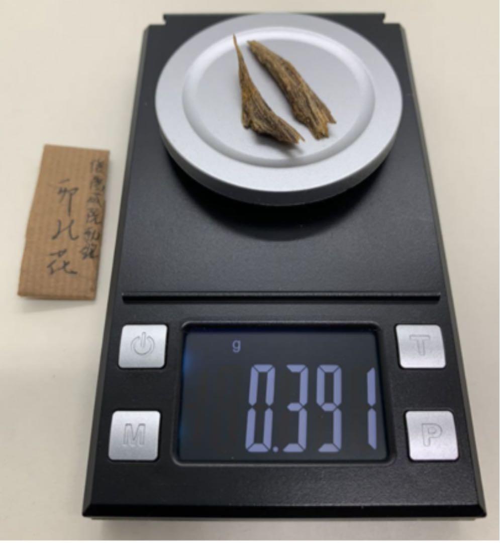 古渡命銘木 後水尾院勅銘 伽羅【卯の花】0.391g香木香道〔お香＇沈香＇伽羅〕