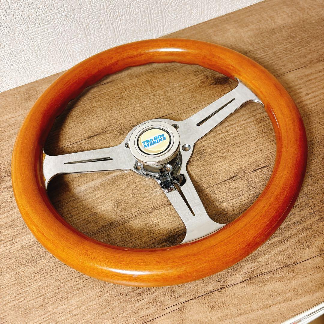希少　当時物　ウッドハンドル　ウッドステアリング　33cm 旧車　USDM