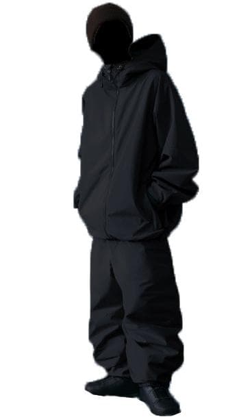 【新品 最新モデル】スノーボード ウェア/上下セット/メンズ/黒/Lサイズ