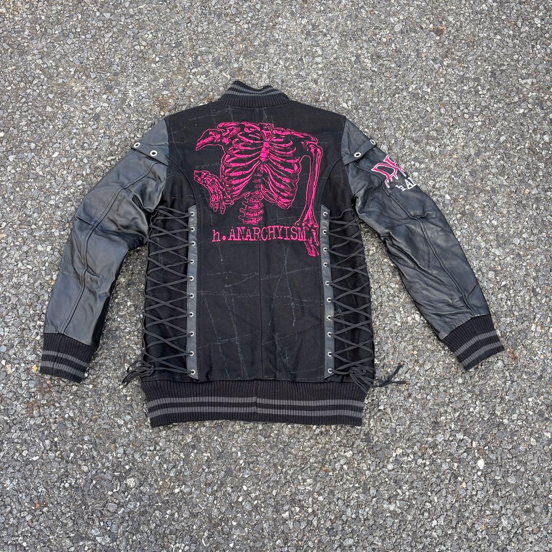 H.NAOTO H.ANARCHYISM for PLUS スタジャン Anarchy Destroy Hoodie