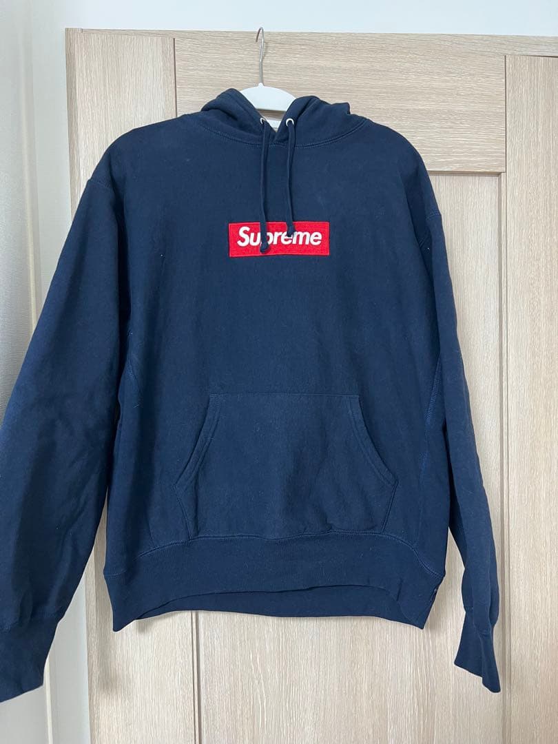 トップス Supreme Box Logo Hooded Sweatshirt \"Navy