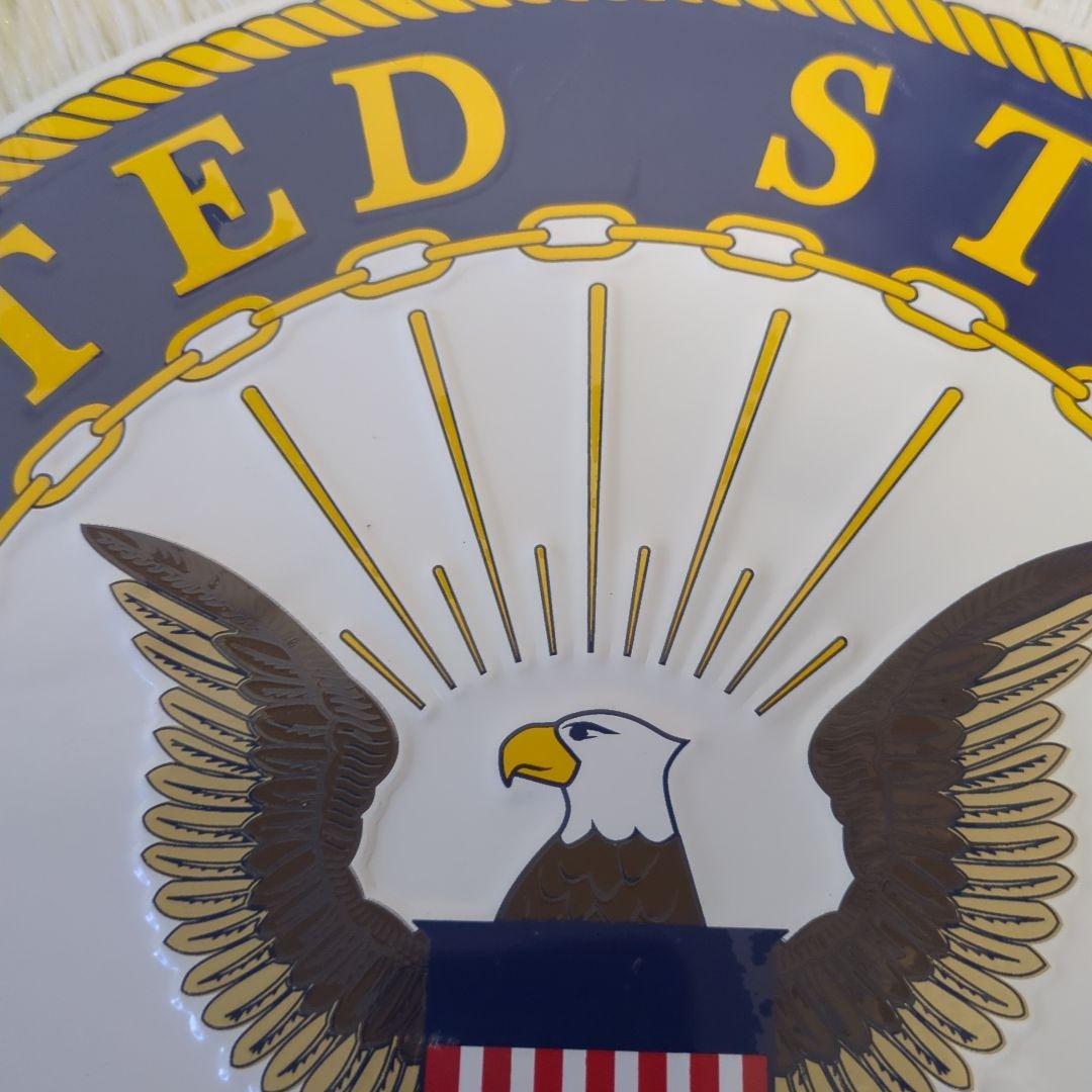 新品　U.S.NAVY　USA製　アルミ　看板　エンブレム　デットストック