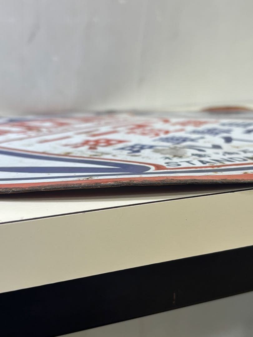 希少！ホーロー看板SO SOCONY 自動車用 オイル ソコニー 揮發油 現状品