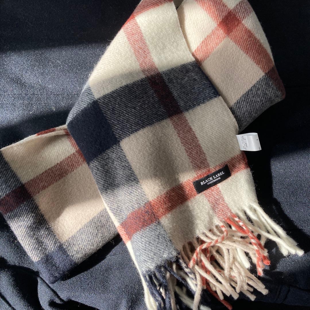 【最終価格　未使用】ブラックレーベル クレストブリッジ　チェック マフラー