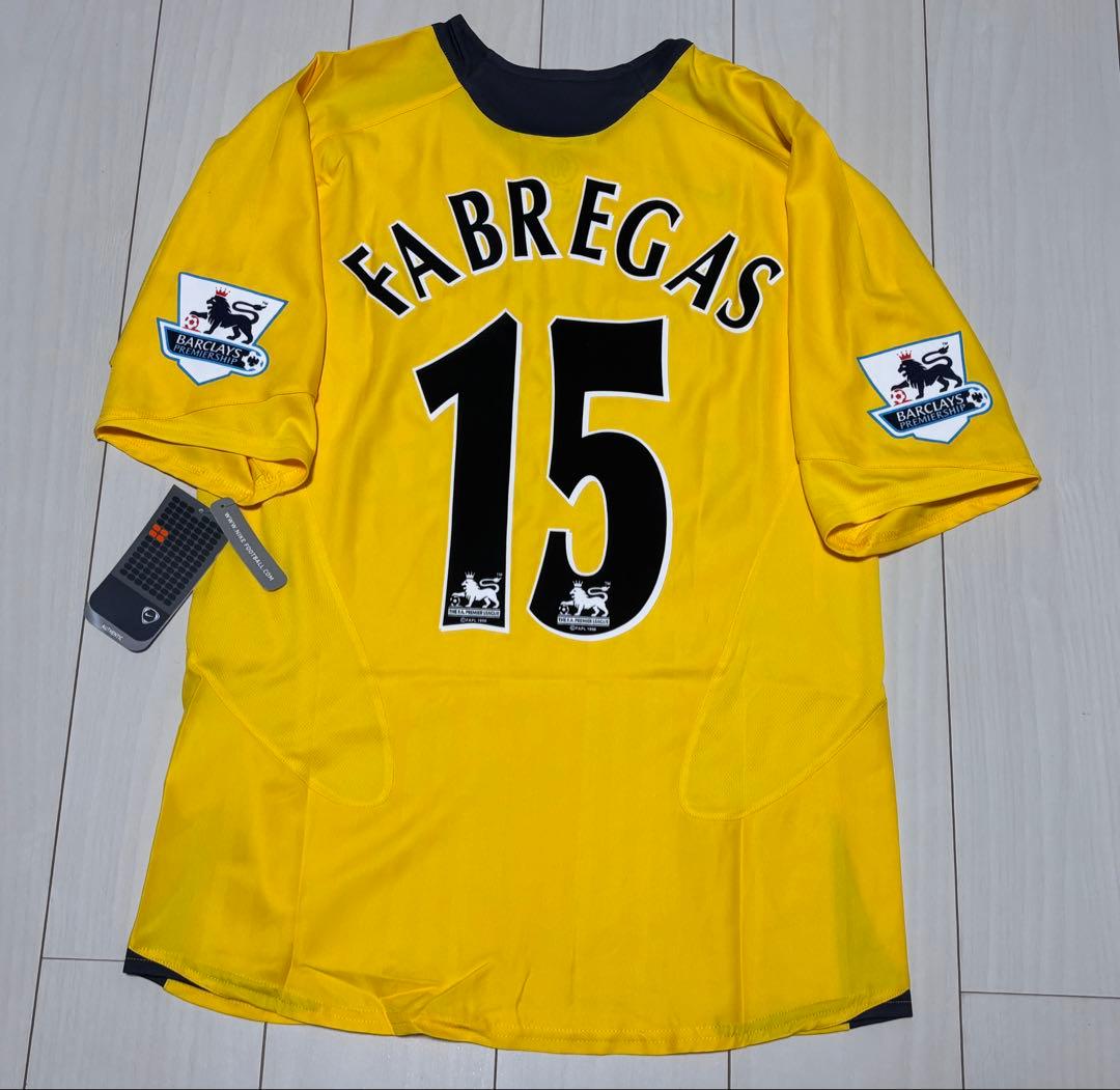 アーセナル　06 07 アウェイ　ユニフォーム　セスク　ファブレガス　タグ付
