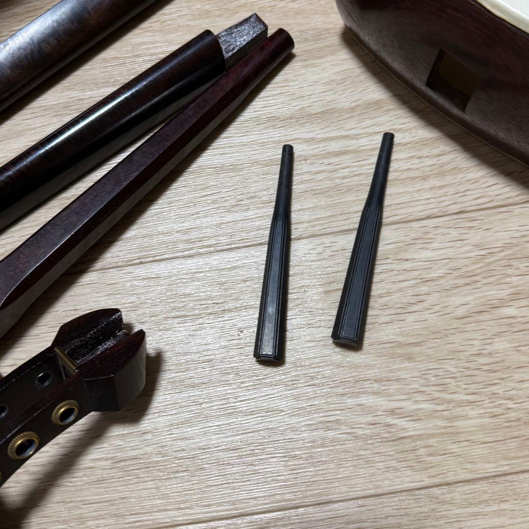 三味線　バチ　三絃駒　ハードケース 　和楽器