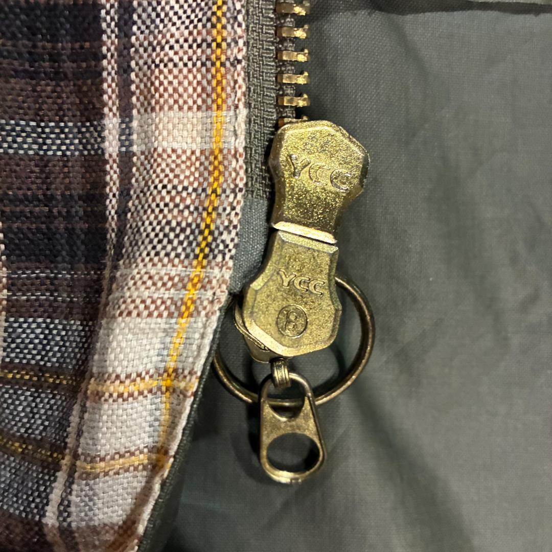 vintage オイルドコート調ロングコート オーバーサイズ コーデュロイ襟