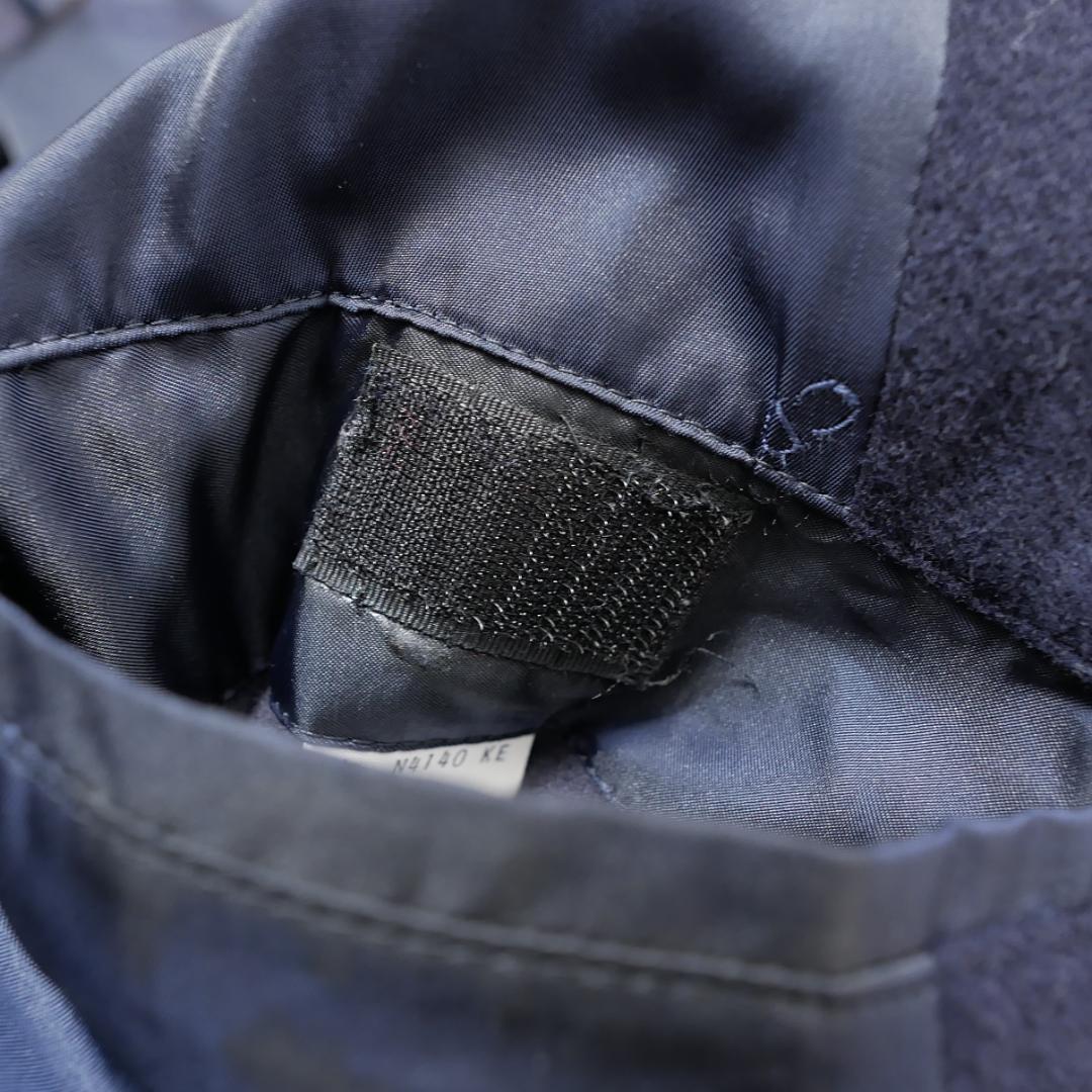 美品【クリスチャンディオール】ウール ダブルコート ビンテージ ラムウール 紺