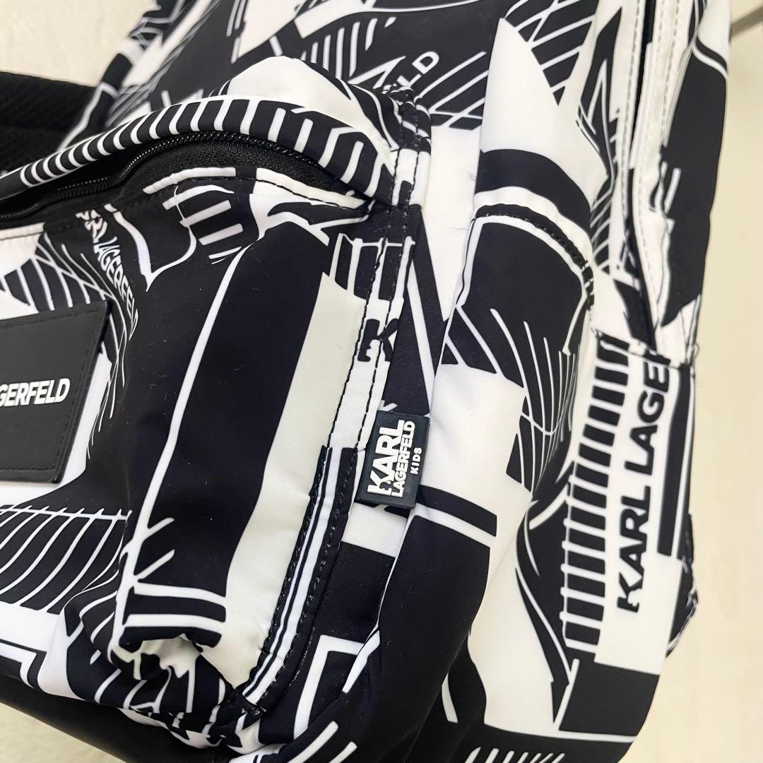 新品未使用《KARL LAGERFELD カールラガーフェルド》リュック白黒