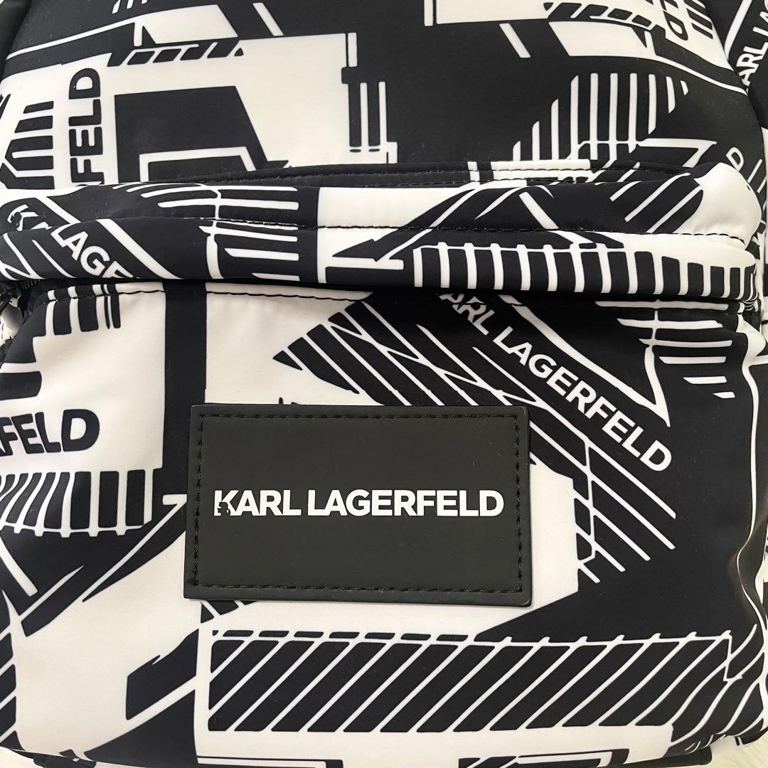 新品未使用《KARL LAGERFELD カールラガーフェルド》リュック白黒