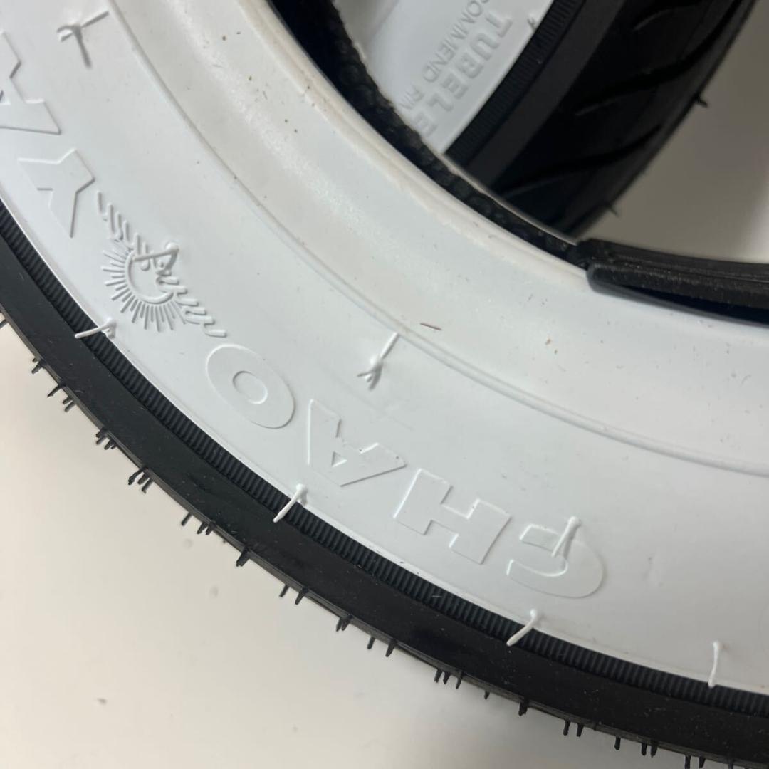 ホワイトリボンタイヤ 3.00-8 2本セット(モンキー DAX モトコンポ