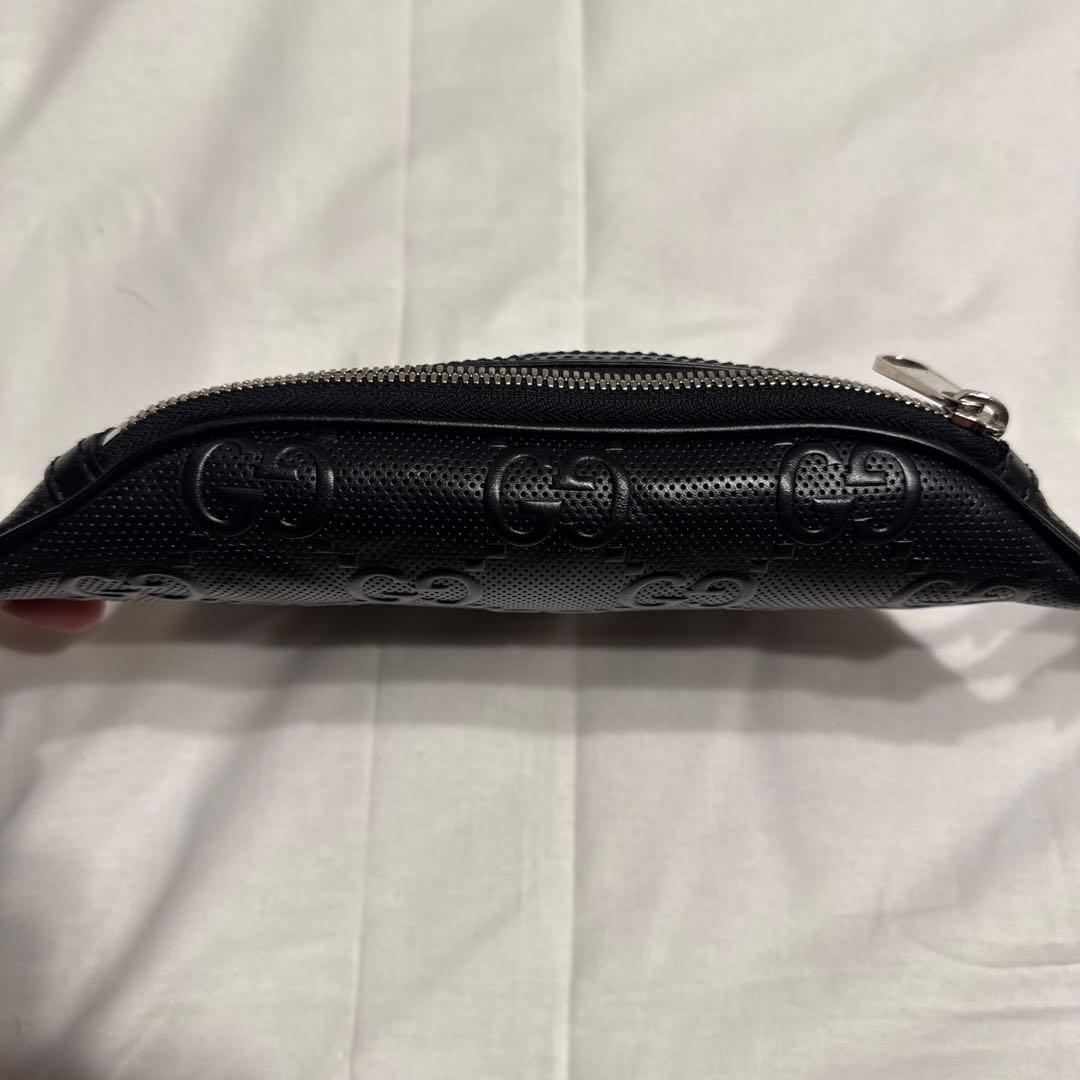 GUCCI GGパターン ボディバッグ ブラック