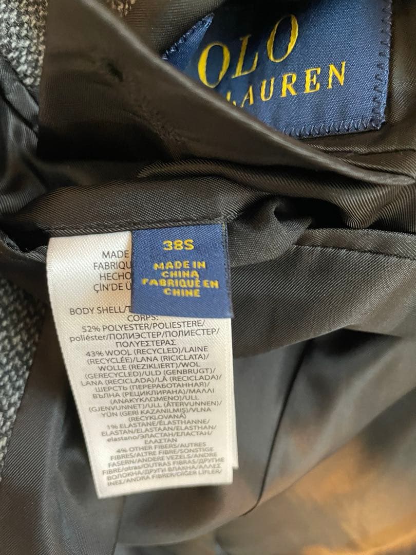 ポロラルフローレン　ジャケット　サイズ38S 美品