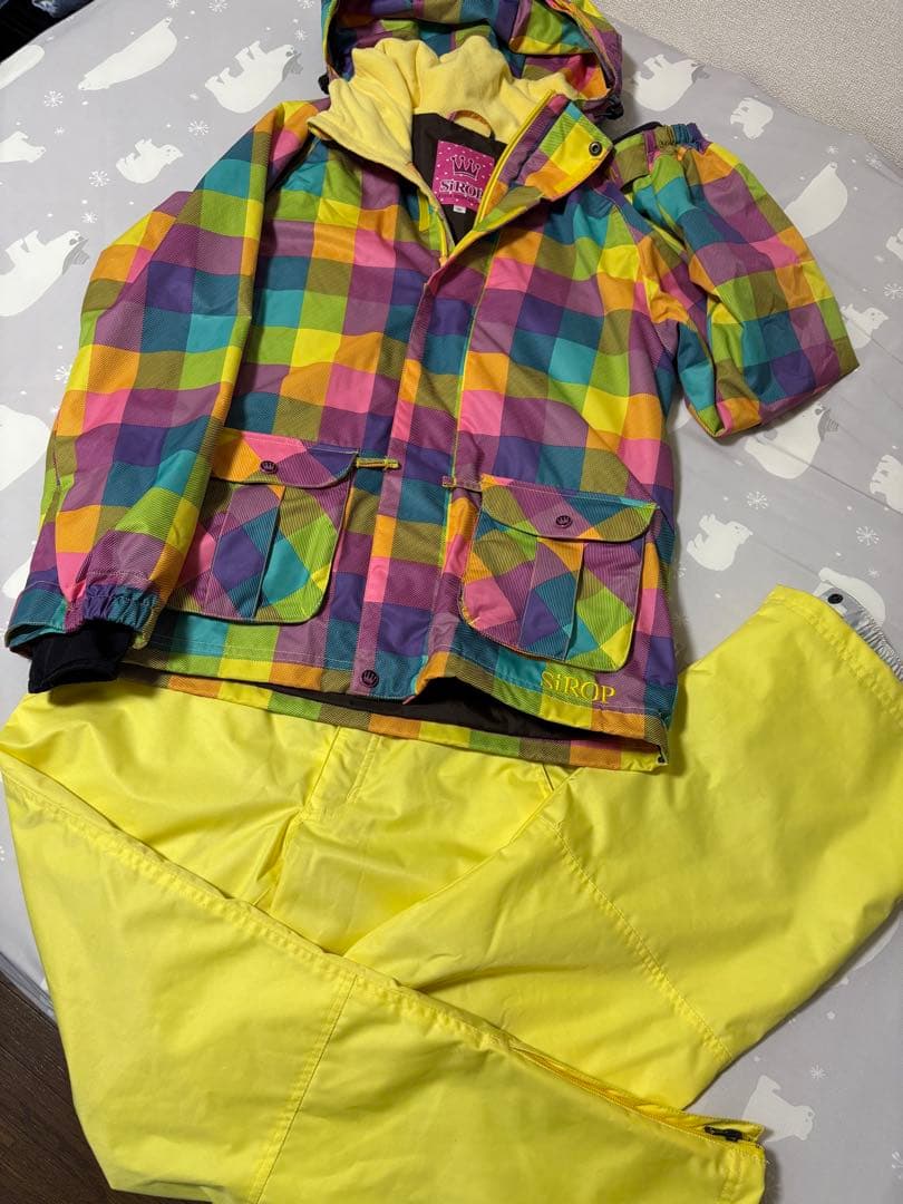 SiROP スノーボードウェア上下セット チェック柄 SiROP スノーボード