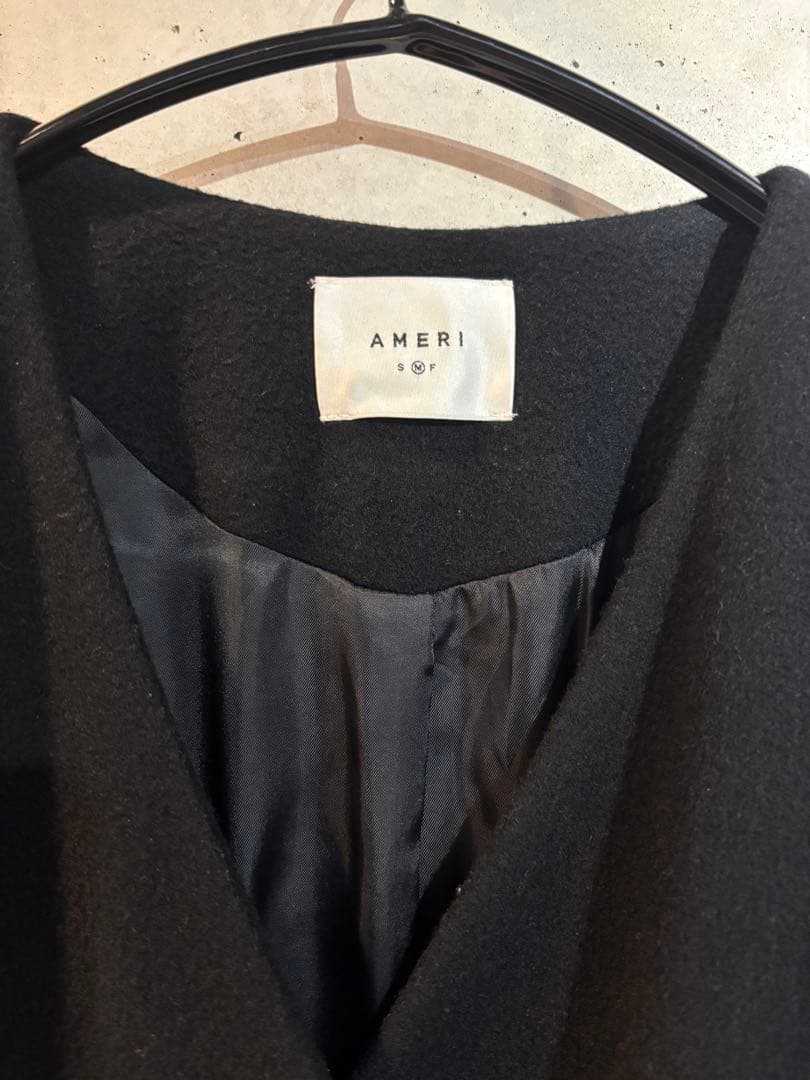 Ameri Vintage ロングコート　ブラック