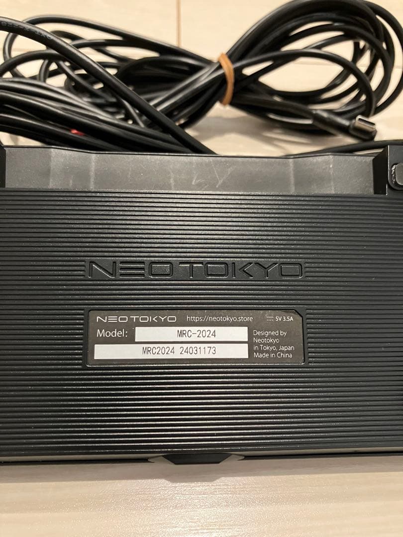NEO TOKYO ミラーカム３　MRC-2024 モニター付前後ドラレコ
