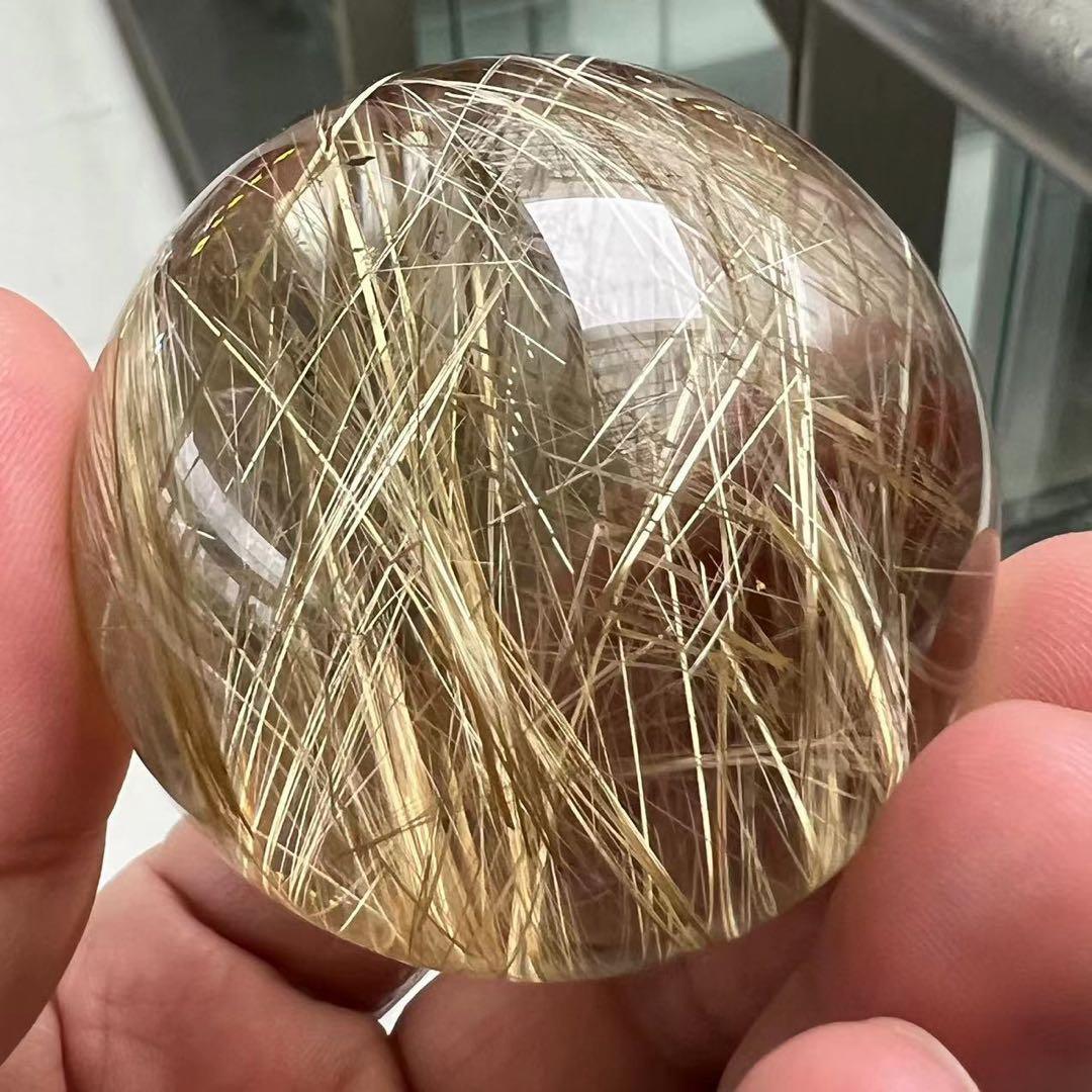 ⭐︎【極上品】タイチンクオーツ  置物 51.7mm