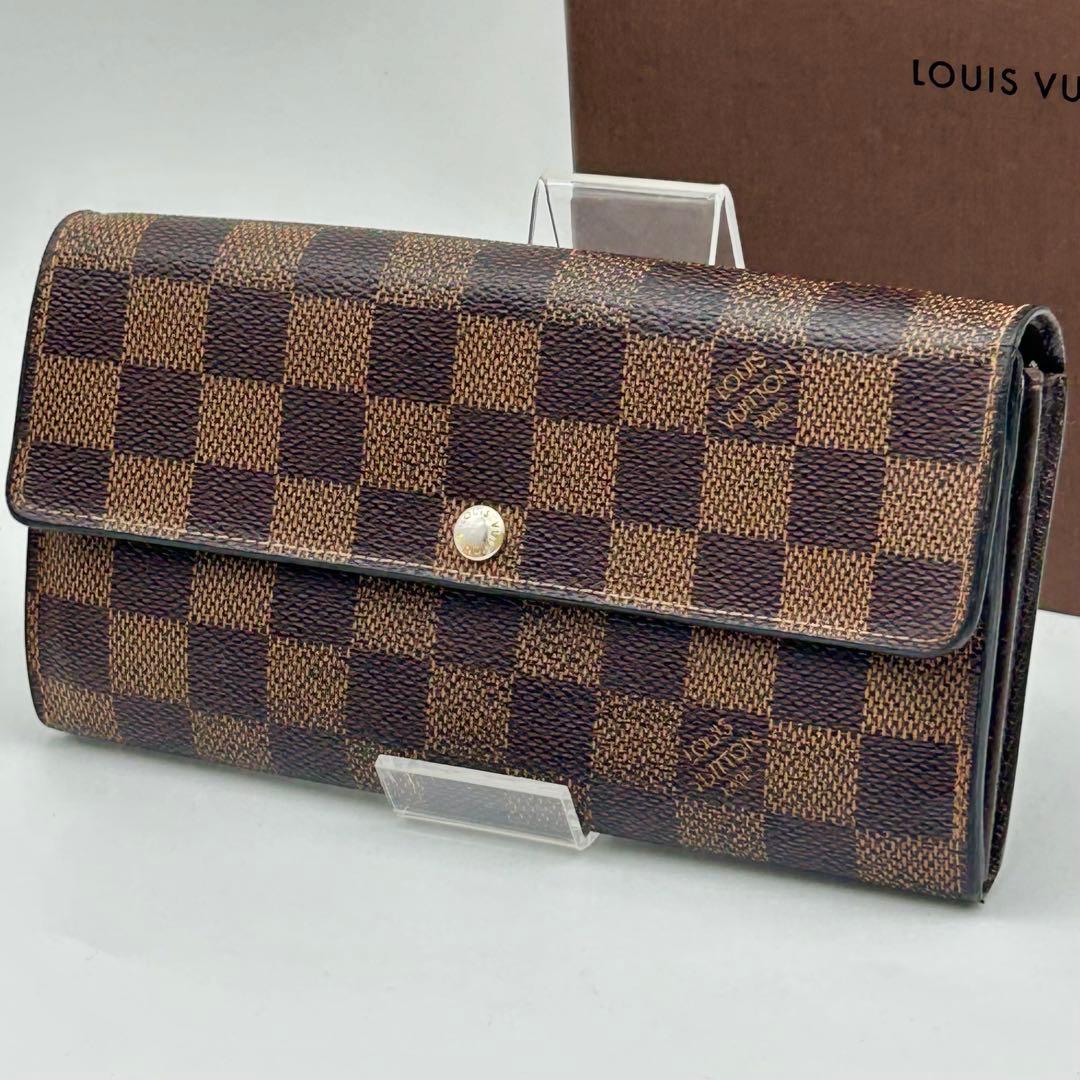 ルイ ヴィトン ポルトフォイユ サラ ダミエ エベヌ 長財布 10枚 - メルカリ