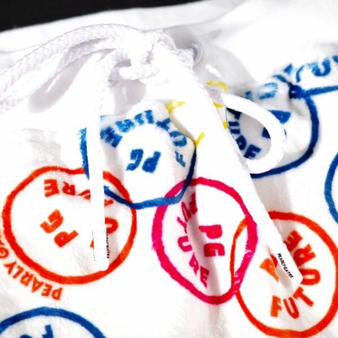 PEARLY GATES】秋冬防寒NICO柄 ベロアボンバー スカート・0番S PEARLY