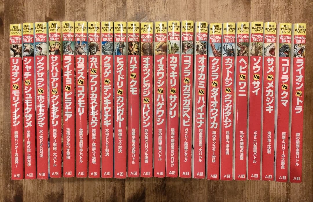 どっちが強い!? 5冊セット 50冊】どっちが強い⁉︎ 角川まんが科学