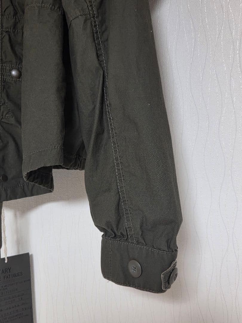 GOA　ファー付きミリタリージャケット　ショート丈