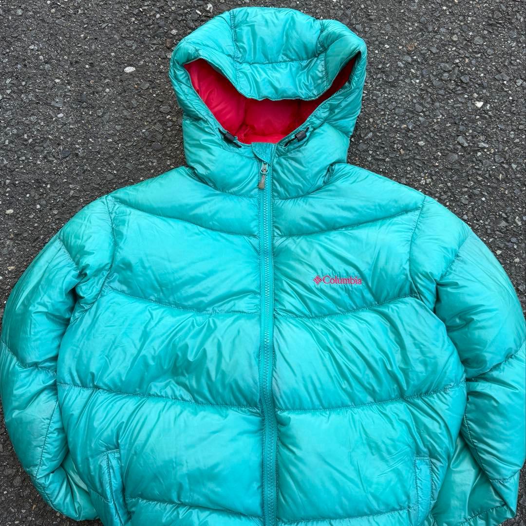 Columbia ダウン アルパイン 短丈 ターコイズ cityboy テック