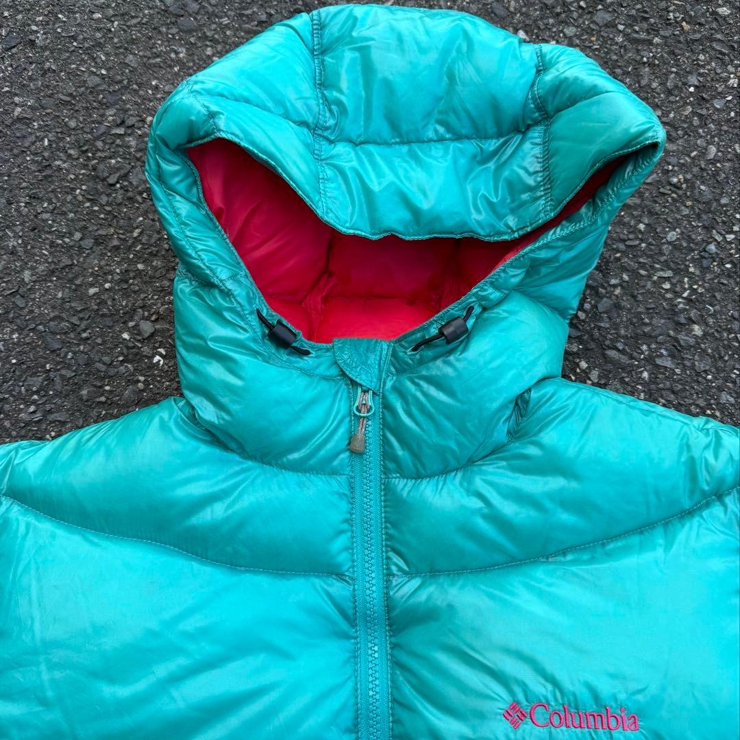 Columbia ダウン アルパイン 短丈 ターコイズ cityboy テック