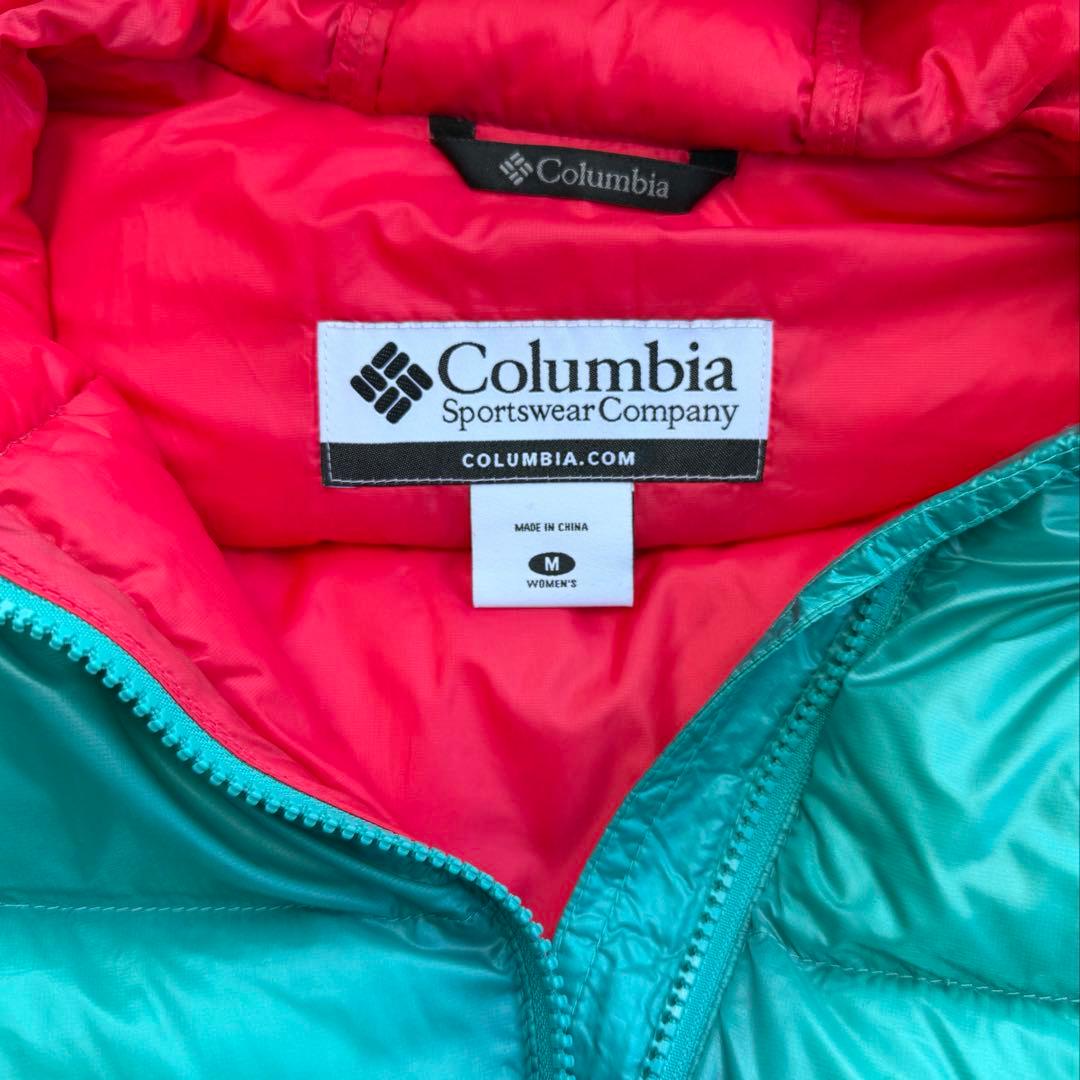 Columbia ダウン アルパイン 短丈 ターコイズ cityboy テック