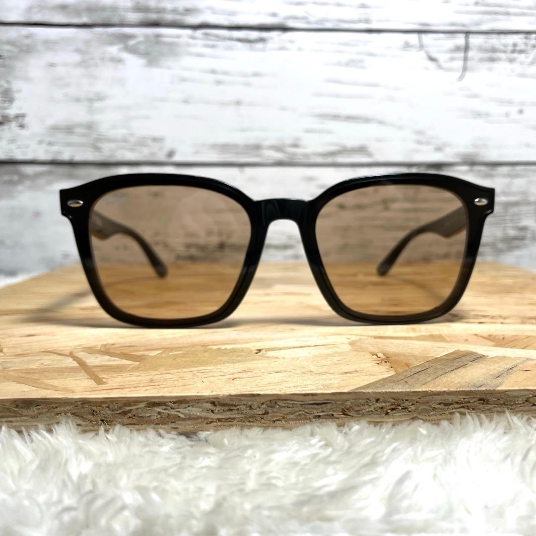 本日最終Ray Banレイバン RB4392D ブラック/ブラウン　ケースセット
