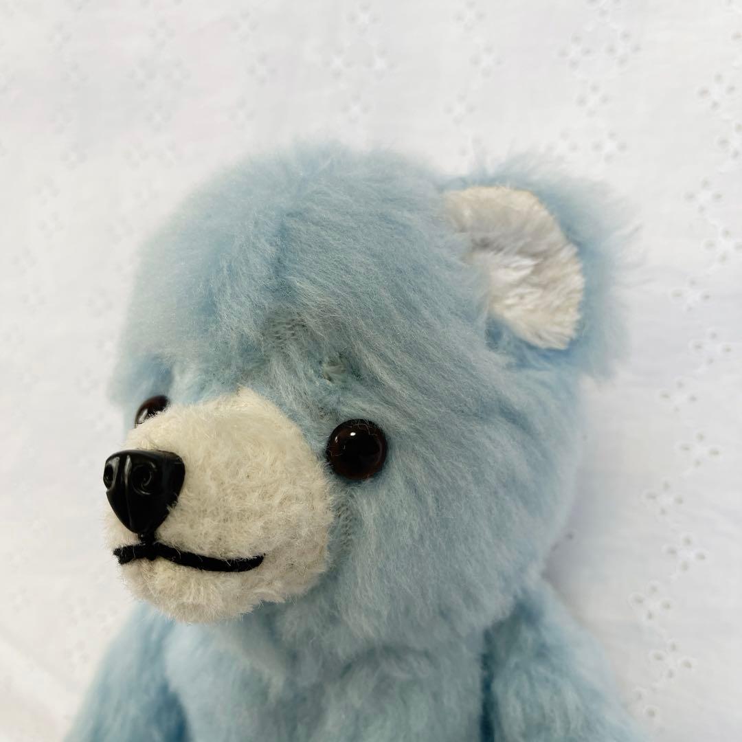 ドイツ　アンティークベア　ヴィンテージベア　珍しい水色ベア