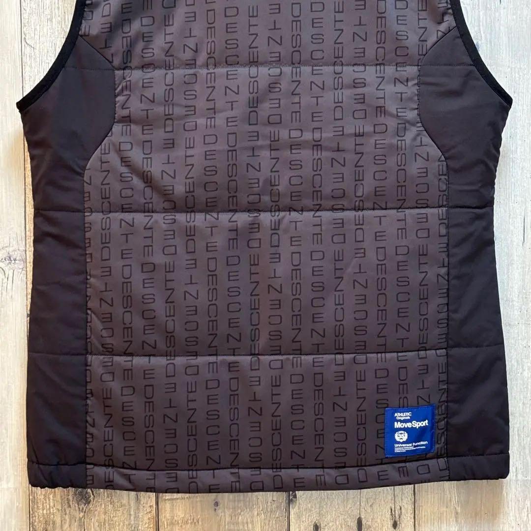 デサント　DESCENTE GOLF 中綿　ベスト 総柄　ジップアップ　M