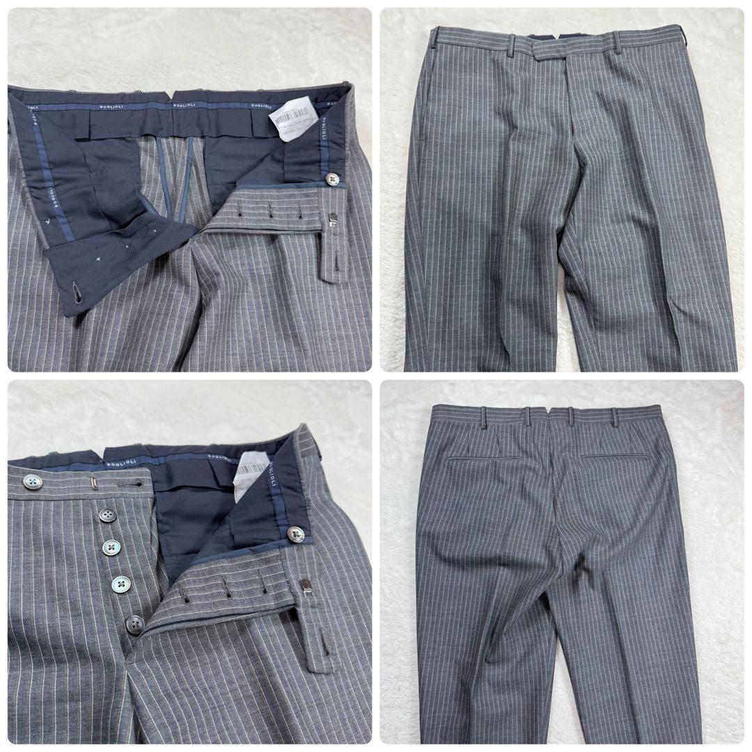 極美品 BOGLIOLI スーツ セットアップ 現行タグ ストライプ 50 - メルカリ