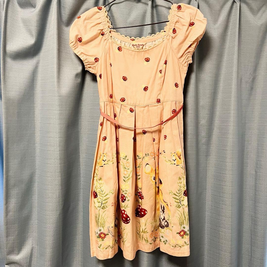 Emily Temple cute 半袖ひざ丈ワンピース