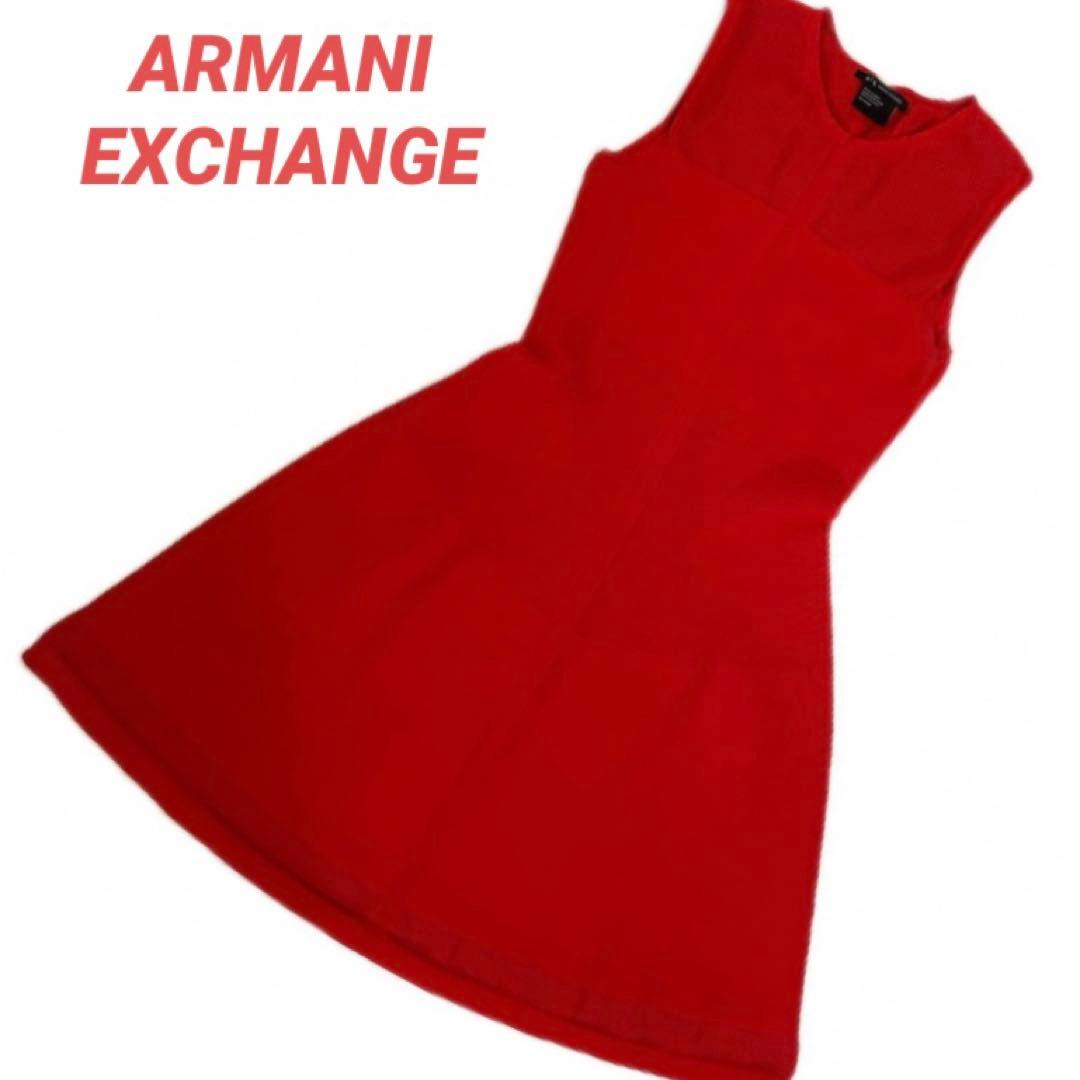 ARMANI EXCHANGE 赤ワンピース ドレス☆ジョルジオ・アルマーニ