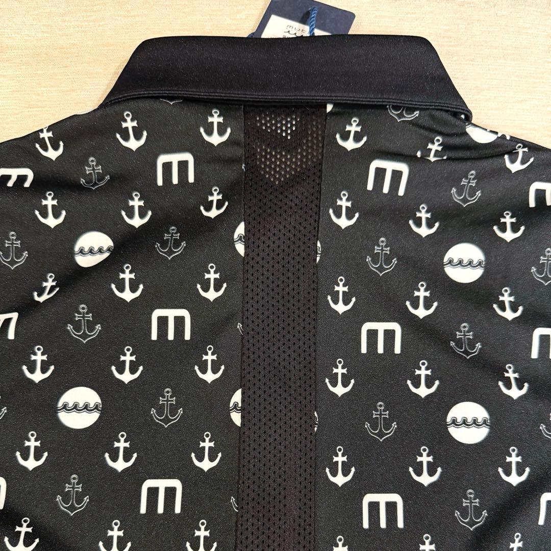 【新品】muta MARINEロゴデザイン ポロシャツ Mサイズ相当