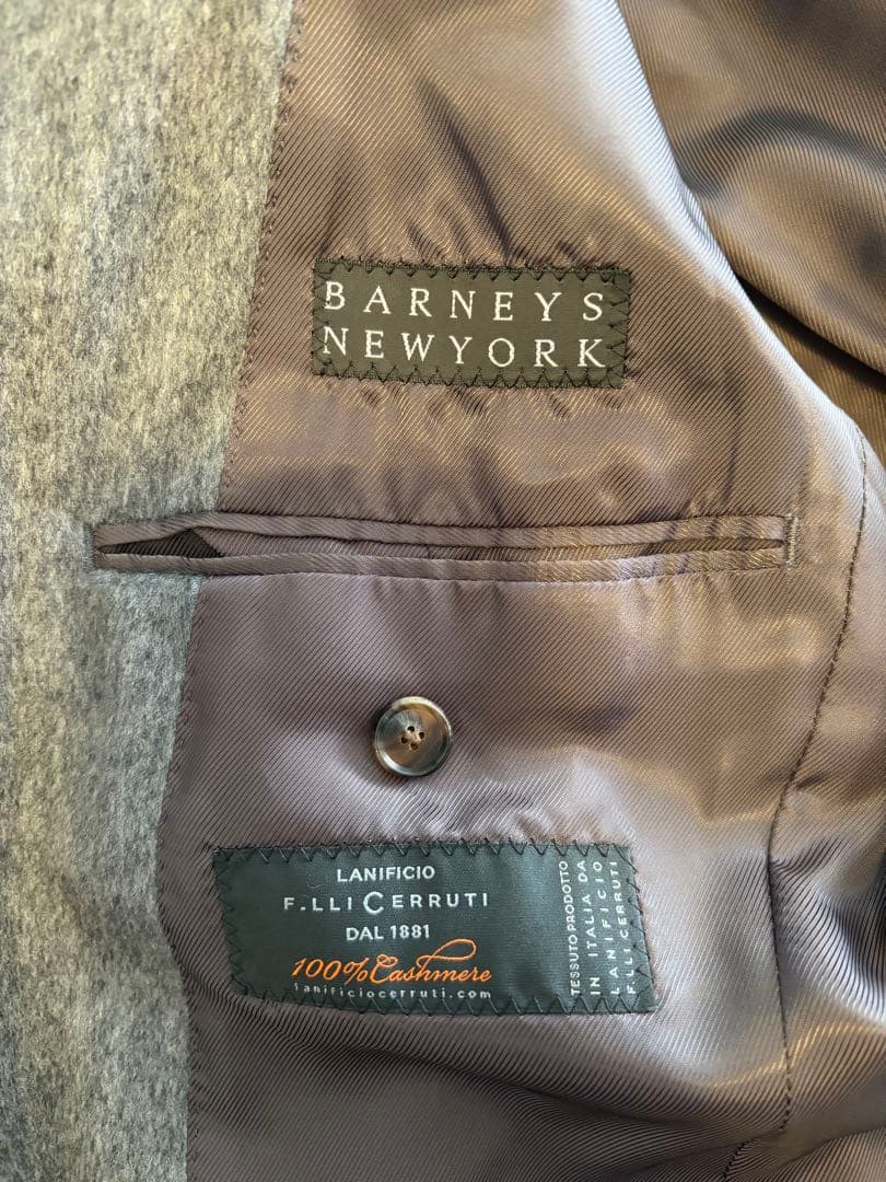 バーニーズニューヨーク カシミヤ100% チェスターコート