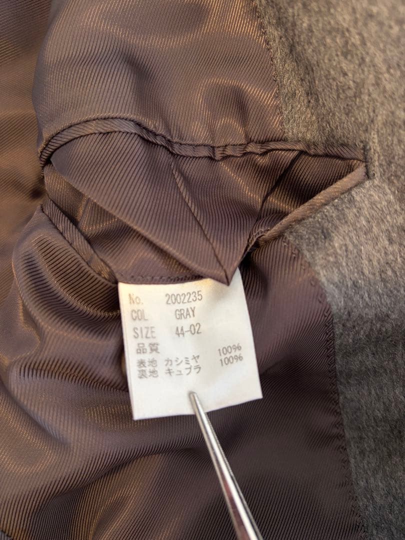 バーニーズニューヨーク カシミヤ100% チェスターコート