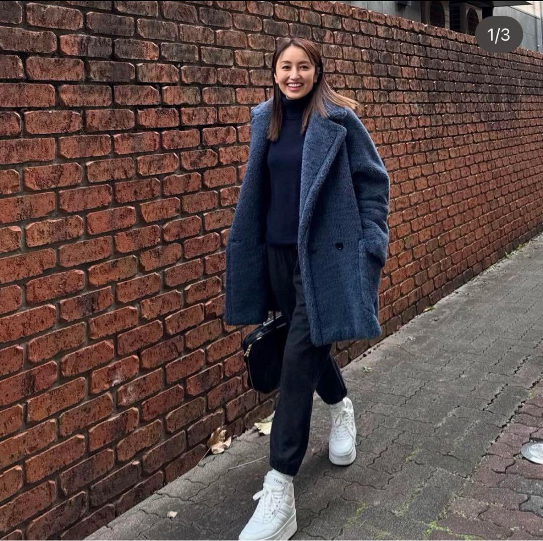 新品未使用 MaxMara テディベアコート ブルージーンズ TEDGIRL1 - メルカリ