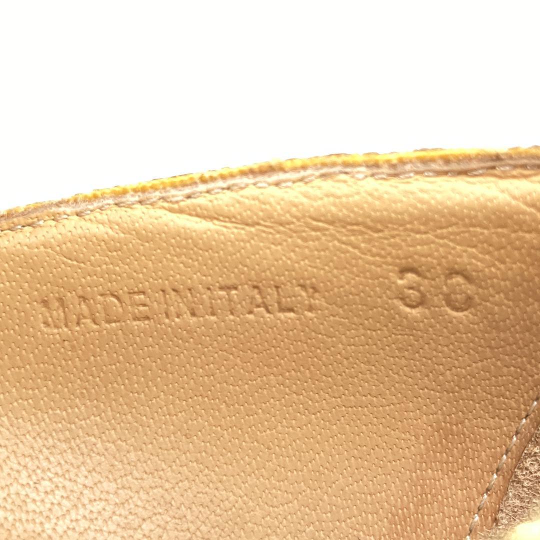 エムエム6メゾンマルジェラ　メリージェーン　厚底グリッターシューズ　ゴールド　金