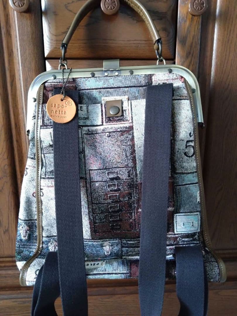 新品★サポネッタ　がま口リュック　ゴブラン