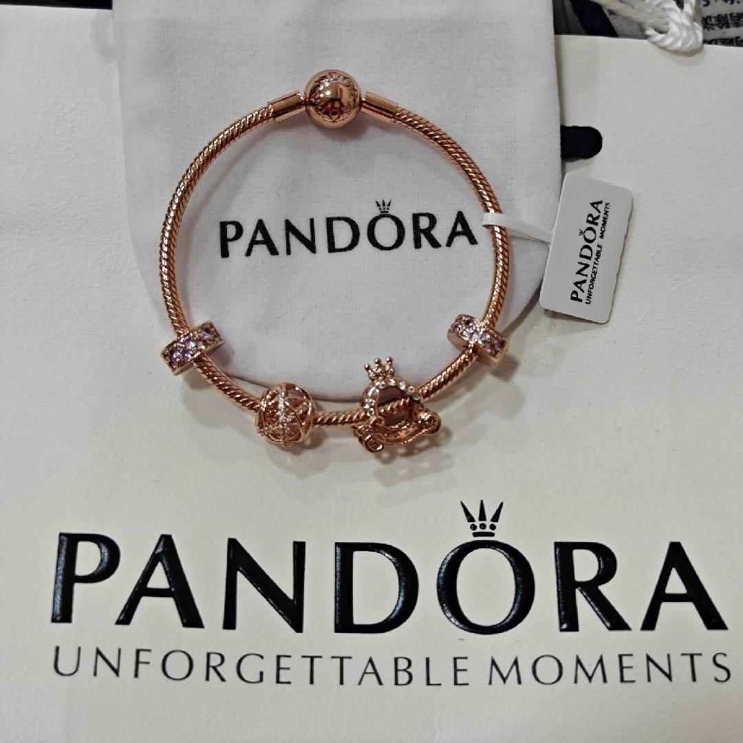 PANDORA ローズゴールドブレスレット 18#
