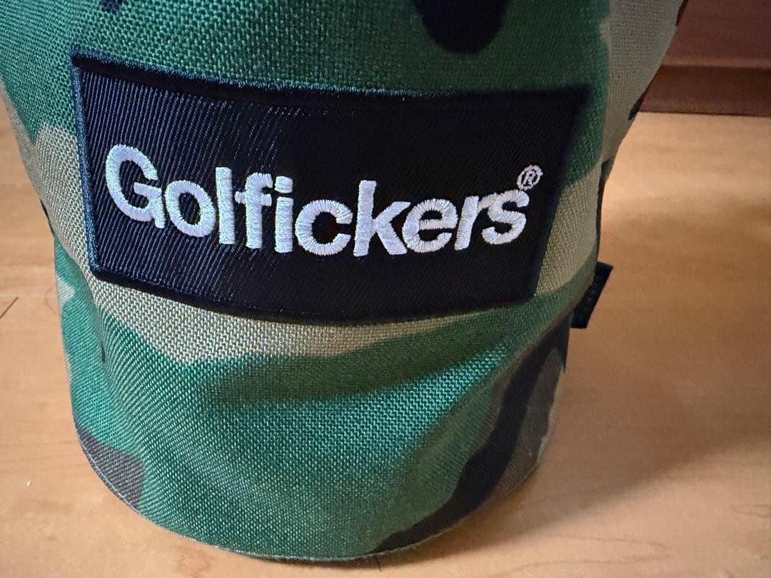 ゴルフィッカーズ golfickers カートバッグ　カートバック　カモ　美中古
