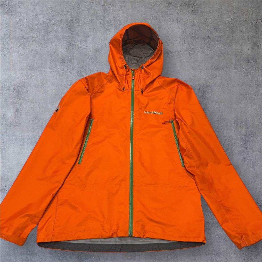 モンベル ストームクルーザージャケット オレンジ L ゴアテックス