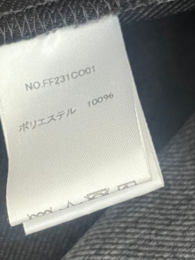 希少foufouグレーコート ウエストベルト付き